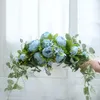 Fleurs décoratives artificielles pour arc de mariage, Simulation de couronne de fleurs, pour porte, cheveux, tenture murale en soie