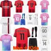 23-24 Drużyna klubowa 11 Pulisic Soccer Jersey Set 9 Giroud 10 Lea Okafor Tomori Hernandez Loftus-Cheek Reijnders Thiaw Chukwueze Calabria Kits Acmilan