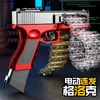 Pistol Electric Manual 2 Modes Toy Guns Black Soft Bullet Chain Blaster For Adults Boys Shooting Games