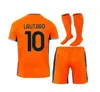 Barnfotbollströjor Inters 23 24 Lautaro Thuram Barella Bambini Maillot de Football Shirt Child Uniform