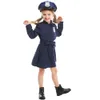 Costume d'Halloween pour femme - Costume de cosplay de créateur - Costume d'Halloween pour enfants - Uniforme de police mignon - Jupe de police mince une pièce à manches longues