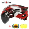 Skates Helme SUPERIDE Männer Frauen Fahrradhelm mit Rücklicht Sport MTB Fahrradhelm Rennrad Mountainbike Helm mit Schutzbrille Visier 231023