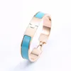 Couple 2023 Charm Brand Fashion Cuff Titanium Steel 12mm Cuff Men's Gold Designer Bracelet Jewelry