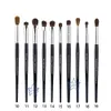 Outils de maquillage pinceaux fard à paupières professionnel ombre Shader ensemble pour les yeux Liner outil de Gel conique fumé 231023