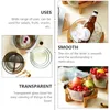 Dinnerware Sets Bowl Versatile Mixing Ice Storage Tank Wooden Cutlery Glass Tableware Dessert Containers Household