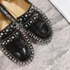 Fashion Designer di alta qualità femminile Maison Red Heel Mary Jane Shoes Classic Retro Luxury Leathed Loff Shoes Girls Girls Lolita Jk Style Flat Dining Shoes HJ0153