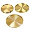 Kopjes schotels Coasters Cup Tea Tray Gold Techup Round Mat Servingtafel Decor