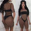 Mulheres Swimwear Iootiany Verão Mulheres Sexy Bikini Cover Up Vestido Malha Fishnet Maiô Banheira Beachwear