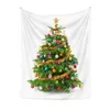 Tapisseries Tapisserie d'arbre de Noël Année Décoration Tenture murale Tapis de Noël Home Deocr Yoga Pad Couvre-lit Tapis de plage Cadeau 231023