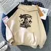 Hoodies das mulheres Y2K Mulheres Fleece Anime Estilo Coreano Moletons Feminino Gótico Camisa Com Capuz