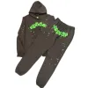 Heren Down Parka's ontwerper S-XL ontwerper sp5der 555555 heren hoodie pullover Young Thug sp5der mannen vrouwen broek schuim web spider sweatshirts tracksui Pkeo