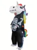 Fiesta de Halloween disfraz divertido inflable esqueleto unicornio aire soplado trajes de Cosplay para hombres adultos