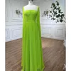 Бальные платья Serene Hill Арабский лимонно-желтый ALine Сексуальная накидка с квадратным воротником Длинные вечерние платья 2023 для женщин GLA71988
