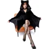 costume di halloween donna designer costume cosplay vestito da pipistrello di Halloween maschera per gli occhi in pizzo vestito cosplay da pipistrello mascherato vampiro punk ragazza set