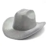 BERETS Magic Party Disco Cowboy Hat Fashion Fosfor Halloween Western Prom Premium Top Hats Sombrero