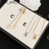 18k New Luxury Pendant Necklace Designer fashion Brand Women Love Charm Gifts Stainless Steel Summer Shower Jewelry Engagement Party womens Necklaces