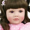 Dolls 60cm Real Baby Reborn Toddler Doll Girl Princess Dress Up Cloth Body Silicone Vinyl Doll Adorable Bebe Reborn Menina 231023