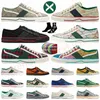 Klassisk tennis 1977 Canvas Casual Shoes Luxury Designer Womens Italy Green and Red Web Stripe Rubber Sole For Stretch Cotton Low Platform Hiigh Top Mens Sneakers