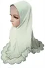 Vêtements ethniques Malaisie Strass Foulard Élégant One Piece Amira Cap Musulman Islamique Instant Hijab Headwrap Châles Shayla Femmes Chapeaux