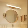 Lâmpada de parede led espelho luzes nórdico madeira maciça sala estar quarto banheiro corredor escada corredor decoração interior luz