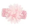 10 pcs/lot bébé filles bandeau tout-petits enfants nourrissons Crochet tissage bandeau en mousseline de soie fleurs bandeaux enfants cheveux accessoires