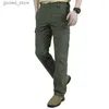 Men's Pants Breathable lightweight Waterproof Quick Dry Casual Men Summer Army Military Style Trousers Men's Tactical Cargo Pants Male Q231023