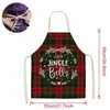 Christmas Decorations Linen Merry Apron for Home Kitchen Accessories Natal Navidad 2023 Year Gifts 231023