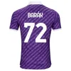 Clube Fiorentina Futebol 5 Giacomo Bonaventura Jersey 10 Nicolas Gonzalez 1 Pietro Terracciano Alfred Duncan MBAla Nzola Rolando Mandragora Camisa de Futebol Kits