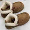 Womens Funkarra Boots Winter Cabin Cuff Snow Ankle Boots Chestnut Fur Classic Ultra Mini Platform Snowboot Australia Australian Wool Tazz Tasman Size 35-44