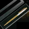 Stylos à bille en métal et cristal pour papeterie, 1 pièce, stylo à bille en strass, écriture quotidienne, LOGO personnalisé, lettrage Laser, cadeaux commémoratifs