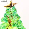 Weihnachtsdekorationen, 3 Arten, 14 cm, magisch wachsender Baum, DIY, lustiges Weihnachtsgeschenk, Spielzeug für Erwachsene, Kinder, Zuhause, Festival, Party, Dekoration, Requisiten, Mini 231023