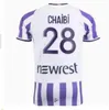 23 24 Toulouse Futebol Jerseys Terceiro 3º Donnum Dallinga Home Away Maillot de Foot 2023 2024 Homens Kit Camisa de Futebol Uniforme Cissoko Onaiwu Chaibi Abouhlhl Nicolaisen