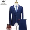 Men's Suits Blazers 10 Colors S-5XL Blazer Vest Pants Boutique Fashion Plaid Retro Business Mens Suit Groom Wedding Show Party Show Prom Brand 231023