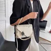 Bolso cruzado para libros duro, bolso de costura, bolso con forma de cruz única, hebilla cuadrada, bolso de mensajero portátil, bolsos de diseño elegantes