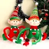 1pc Christmas Decoration, Cute Doll Plush Pendant, Christmas Tree Hanging Ornament, Green/Red Elf Pendant, Merry Christmas New Year Toys