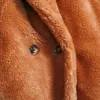 Женский длинный жилет из искусственного меха с плюшевым мишкой, жилет, пальто, женская зимняя теплая куртка без рукавов большого размера, верхняя одежда на подкладке, женская верхняя одежда 231023