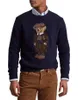 US Men's Knitted Sweater-2023 Winter New Teddy Bear Fashion Comfortable Cotton Pullover