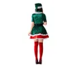 Costume cosplay di Natale Costume cosplay da donna di design Elfo verde Festa di ruolo Carnevale Cosplay Elfo verde Performance Dress Girl