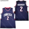 CUSTOM CUSTOM Connecticut UConn Huskies Basketball Jersey NCAA College Paige Bueckers Tyler Polley Andre Jackson Adama Sanogo Jalen Gaffney