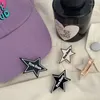 Clipes de cabelo inspice menina retrô de cinco pontos Fringe Moda fofa 4,5 cm pequenos acessórios de pato de cinco estrelas