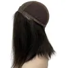 Hot Sale Jewish Wigs 100% European Human Hair 4x4 Silk Top Full Handtied Straight Kosher Jewish Wig Black Color for Woman