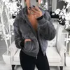 Womens Fur Faux Coat Highwaist Hooded Fashion Cardigan Longsleved Loose Thin Rabbit Jacket Women 231023