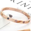 Edelstahl Designer Armreif Bunte Stein Luxus Armbänder Armreifen Für Frauen Männer Schraubendreher Armband Für Liebhaber