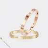 Designer Bracelet Jewelry Designer for Women Screw Bracelet 10 Diamonds Titanium Steel Bangle Gold-Plated Never Fading Non-Allergic,Gold/Silver/Rose; Store/21417581