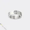 Designer Ring Classic Love Ring Jewelry Designer för Women Diamond Ring Titanium Steel Gold-Plated Never Fading Nonallergic, Gold/Silver/Rose Gold; Butik/21417581