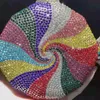 Totes Luxury Candy Sape Crystal Women's Bag Plånbok Multi Color Diamond Ball Soulder och Bagstylishyslbags