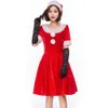 Cosplay Costume De Noël Femmes Designer Cosplay Costume Nouvelle Couleur Costume De Noël Noël Col Rond En Peluche Robe De Bal Soirée Performance Costume Cosplay