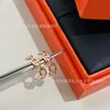 Charm Designer Design Sense Advanced Sensory Body 925 Sterling Silver Plated Rose Gold Pig Nose New High Edition Earrings Earstuds Earrings RIQU