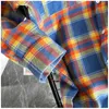 Men's T Shirts Fit Sleeve Spring And Autumn Fashion Casual Plaid Long Shirt Top Blouse Men Clothes