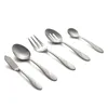 Dinnerware Sets Swirl Sand 89-Piece Flatware Set With 5-Piece Hostess